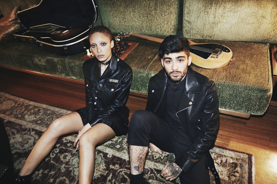 Zayn Malik and Adwoa Aboah photographed by Gigi Hadid for Versus Versace